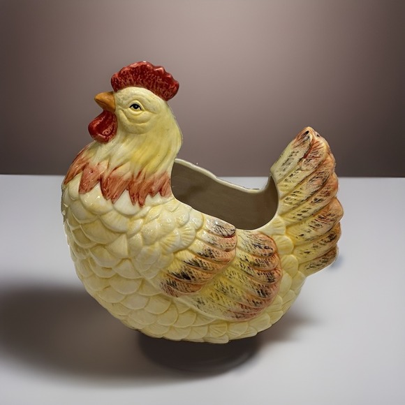 Other - Storyteller Arts Rachael Elizondo Rooster Ceramic Dish Bowl Kitchen Decor Vtg